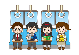 take a trainのイラスト